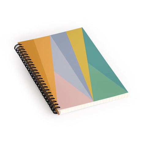 Colour Poems Geometric Triangles Rainbow Spiral Notebook