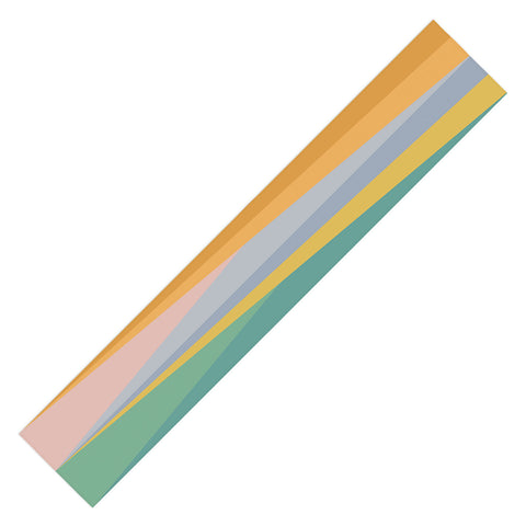 Colour Poems Geometric Triangles Rainbow Table Runner