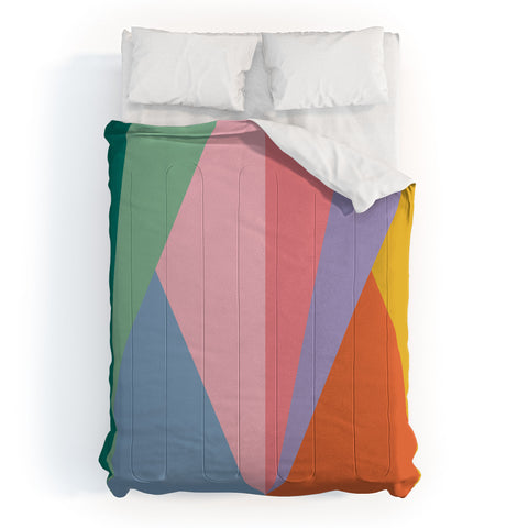 Colour Poems Geometric Triangles Spring Comforter