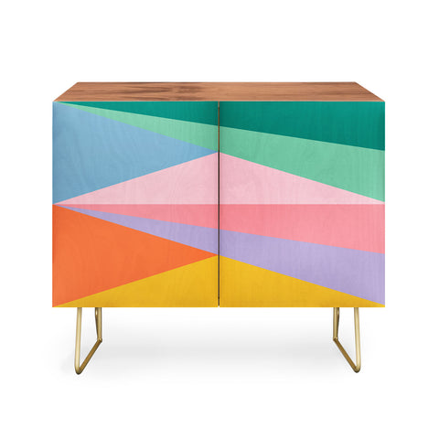 Colour Poems Geometric Triangles Spring Credenza
