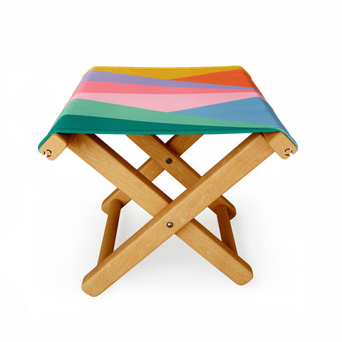 Colour Poems Geometric Triangles Spring Folding Stool