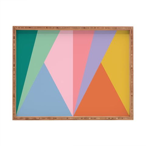 Colour Poems Geometric Triangles Spring Rectangular Tray