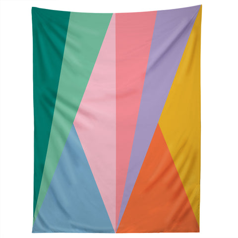 Colour Poems Geometric Triangles Spring Tapestry