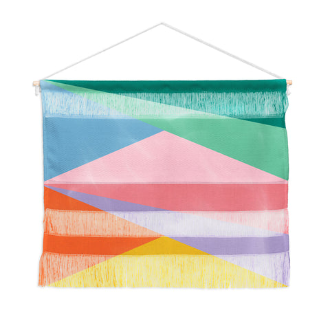 Colour Poems Geometric Triangles Spring Wall Hanging Landscape