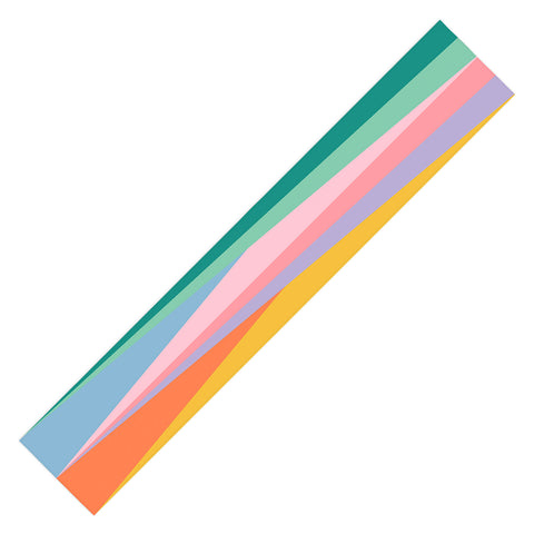 Colour Poems Geometric Triangles Spring Table Runner