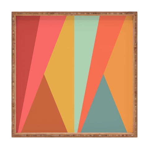 Colour Poems Geometric Triangles Square Tray