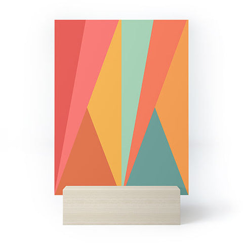 Colour Poems Geometric Triangles Mini Art Print