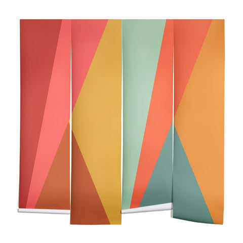 Colour Poems Geometric Triangles Wall Mural