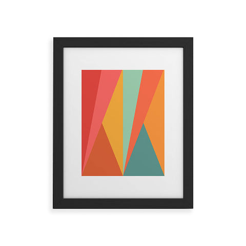 Colour Poems Geometric Triangles Framed Art Print
