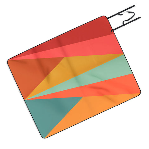 Colour Poems Geometric Triangles Picnic Blanket