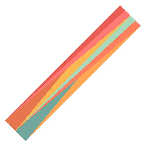 Colour Poems Geometric Triangles Table Runner