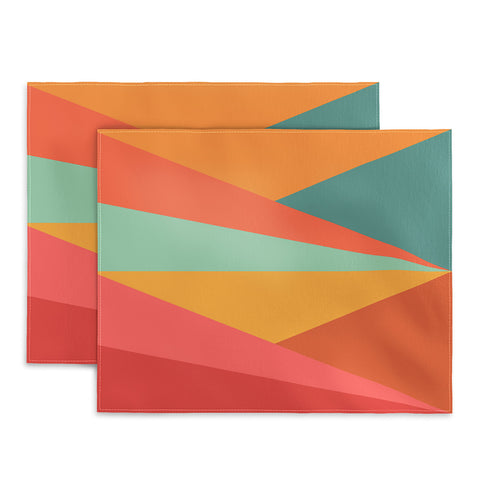 Colour Poems Geometric Triangles Placemat
