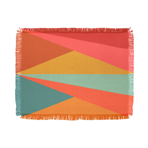 Colour Poems Geometric Triangles Throw Blanket