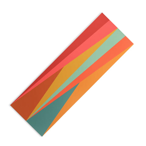 Colour Poems Geometric Triangles Yoga Mat