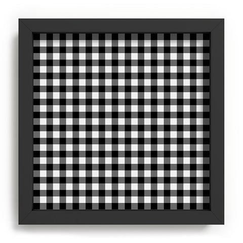 Colour Poems Gingham Black and White Recessed Framing Square