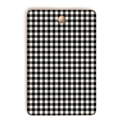 Colour Poems Gingham Black and White Cutting Board Rectangle