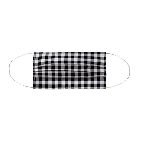 Colour Poems Gingham Black and White Face Mask