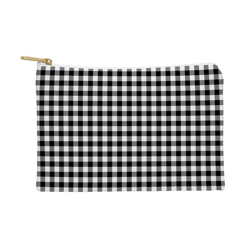 Colour Poems Gingham Black and White Pouch