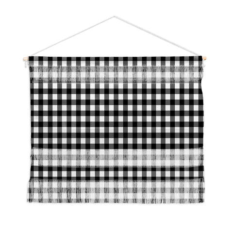 Colour Poems Gingham Black and White Wall Hanging Landscape