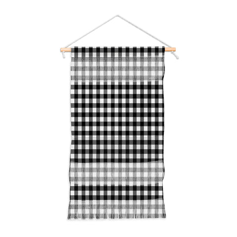 Colour Poems Gingham Black and White Wall Hanging Portrait