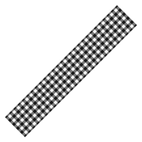 Colour Poems Gingham Black and White Table Runner