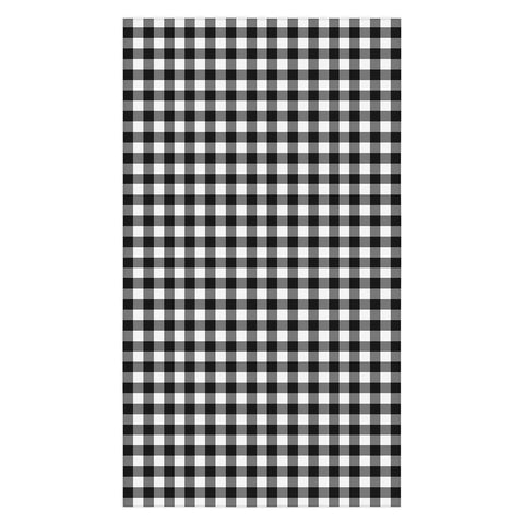 Colour Poems Gingham Black and White Tablecloth