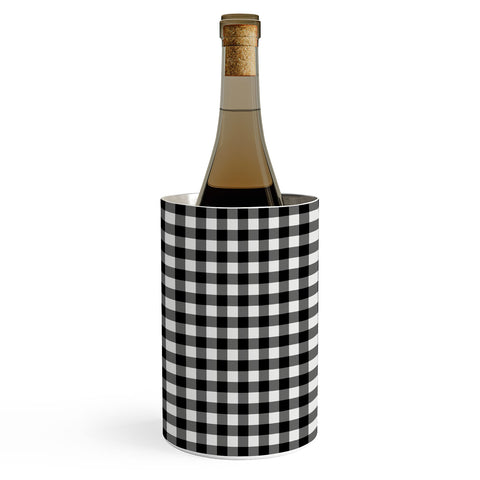Colour Poems Gingham Black and White Wine Chiller