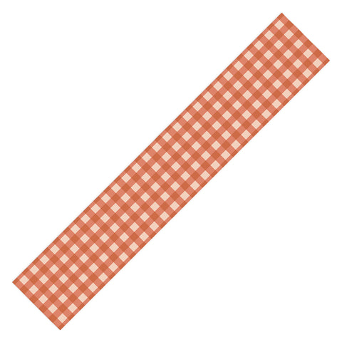 Colour Poems Gingham Classic Red Table Runner