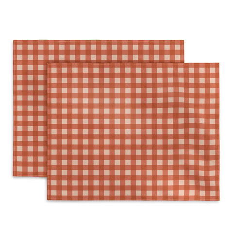 Colour Poems Gingham Classic Red Placemat