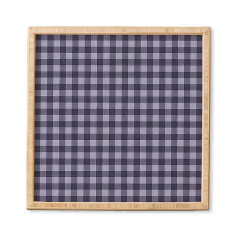 Colour Poems Gingham Dusk Framed Wall Art