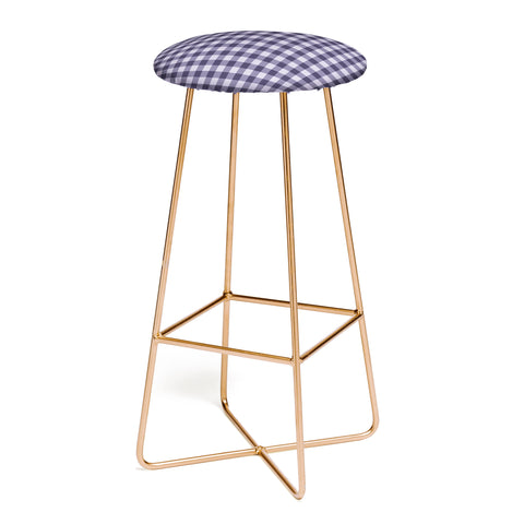 Colour Poems Gingham Dusk Bar Stool