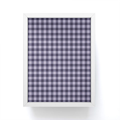 Colour Poems Gingham Dusk Framed Mini Art Print