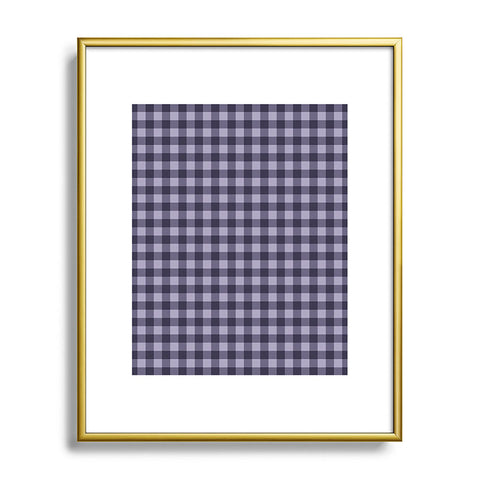Colour Poems Gingham Dusk Metal Framed Art Print