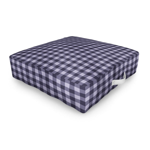 Colour Poems Gingham Dusk Outdoor Floor Cushion