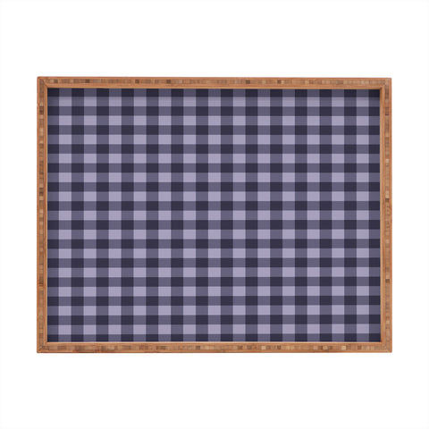 Colour Poems Gingham Dusk Rectangular Tray