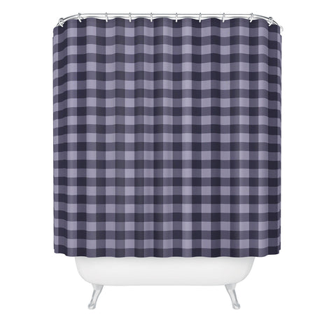Colour Poems Gingham Dusk Shower Curtain
