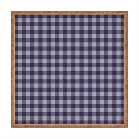 Colour Poems Gingham Dusk Square Tray