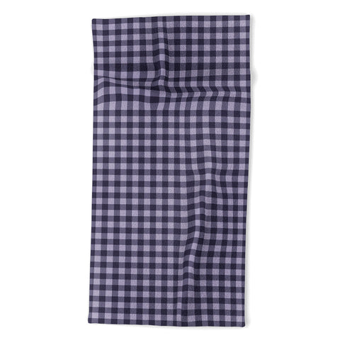Colour Poems Gingham Dusk Beach Towel