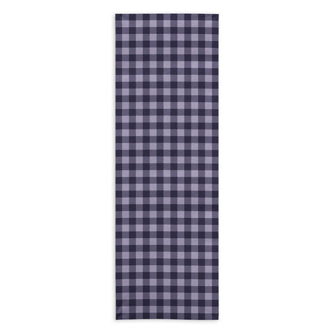 Colour Poems Gingham Dusk Yoga Towel