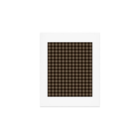 Colour Poems Gingham Earth Art Print