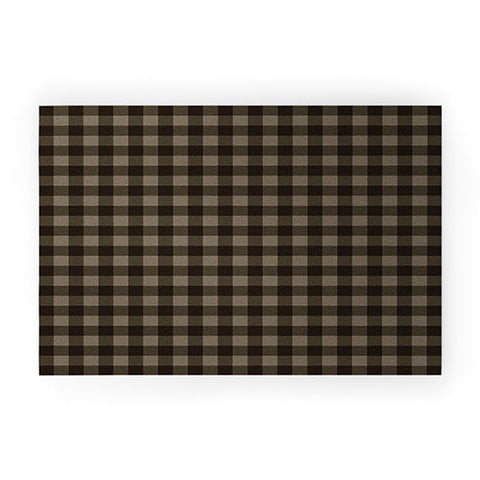 Colour Poems Gingham Earth Welcome Mat