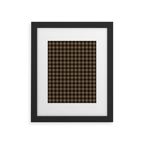 Colour Poems Gingham Earth Framed Art Print