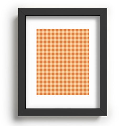 Colour Poems Gingham Honey Recessed Framing Rectangle