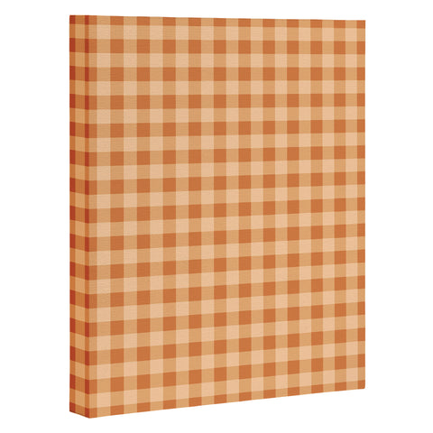 Colour Poems Gingham Honey Art Canvas