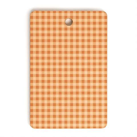 Colour Poems Gingham Honey Cutting Board Rectangle