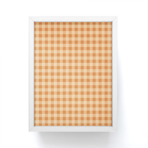 Colour Poems Gingham Honey Framed Mini Art Print