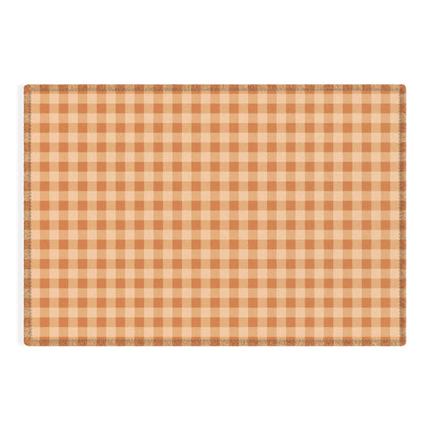 Colour Poems Gingham Honey Outdoor Rug