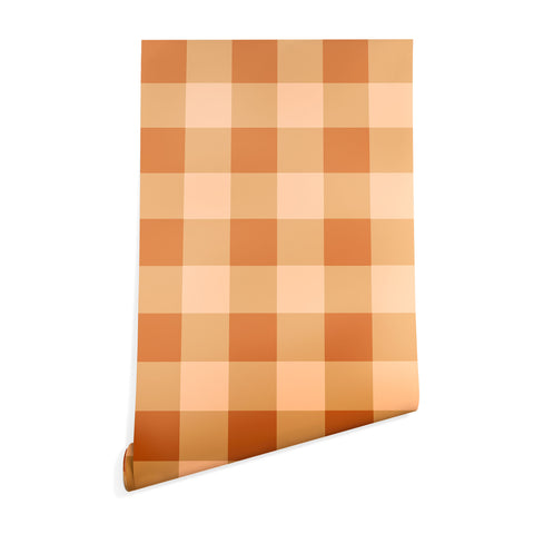 Colour Poems Gingham Honey Wallpaper