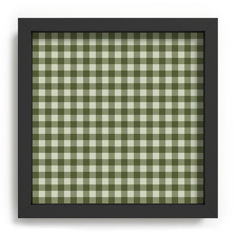 Colour Poems Gingham Moss Recessed Framing Square