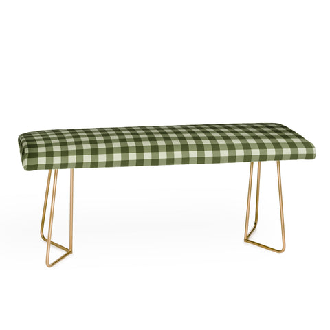 Colour Poems Gingham Moss Bench